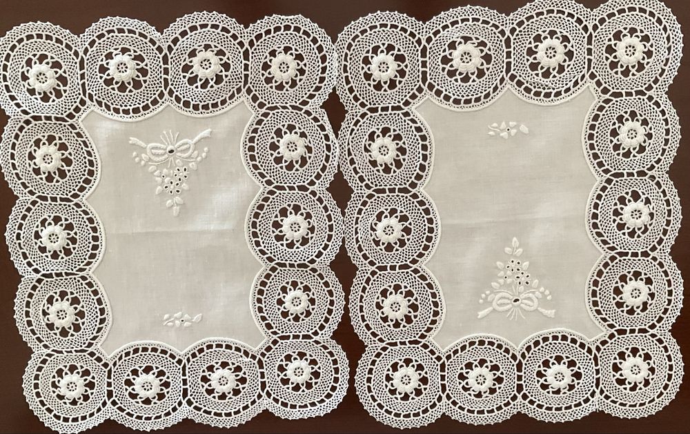 Conjunto de 3 naperon em linho- NOVO