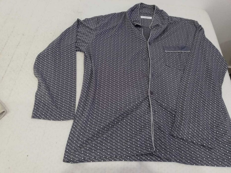 conjunto de pijama masculino azul, veste XL