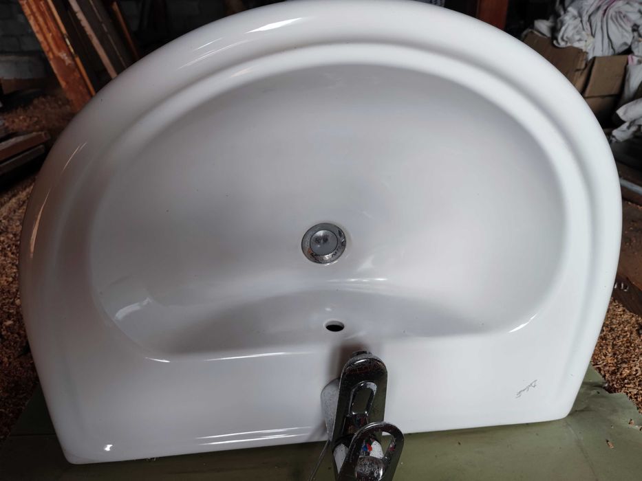 Umywalka J0792 Ceramica Dolomite Clodia biała + Bateria umywalkowa