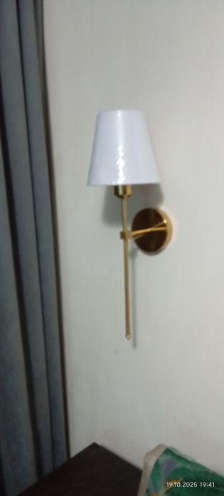 Торг Бра из ротанга H&M 25 см , люстра лампа бра латунь