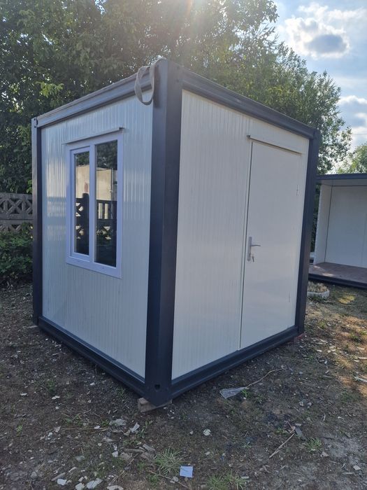 Kontener wartowniczy stróżówka całoroczny 2,4x2,4m nowy gwar. 5,8m²