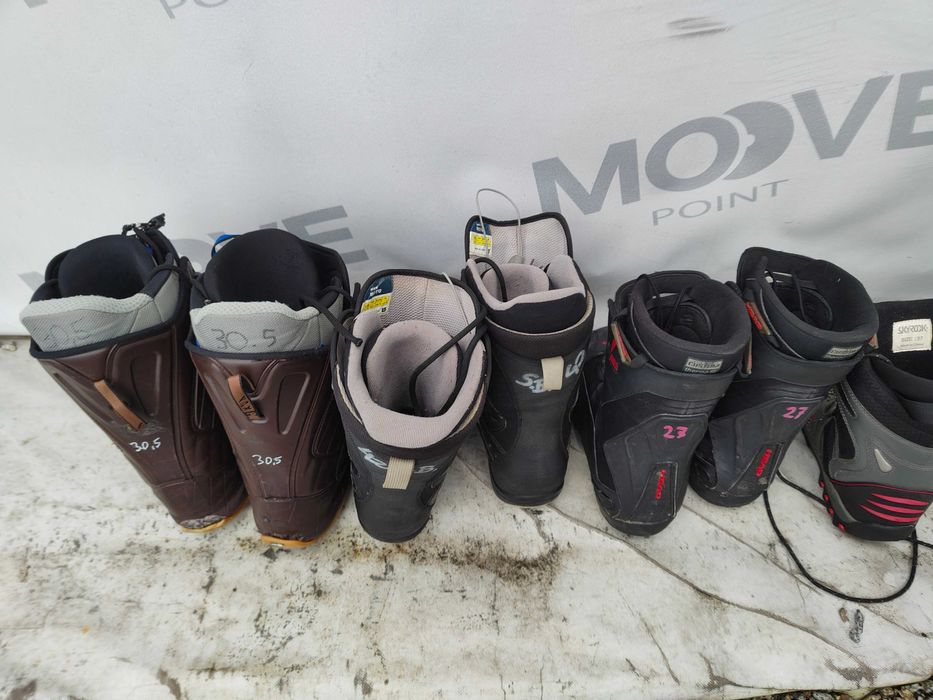 7 par butów snowboardowych  HEAD, SALOMON, BURTON ! Tanio!