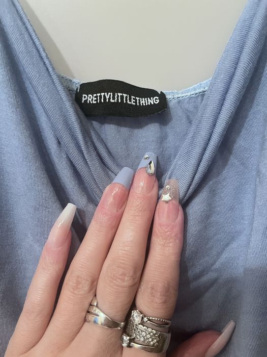 Body niebieskie baby blue Pretty Little Thing S