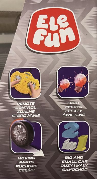 Ciężarówka laweta Elefun R/C zdalnie sterowana + straż pożarna