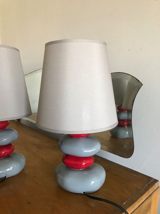 Candeeiros base pedras