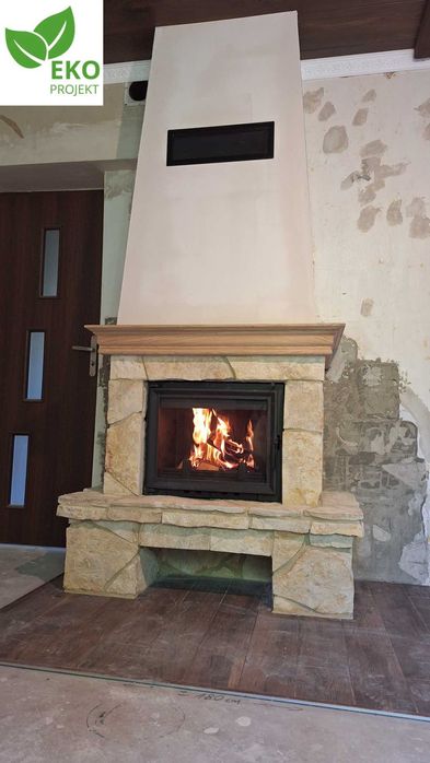 Modernizacja kominka ekoprojekt montaż przebudowa kominka