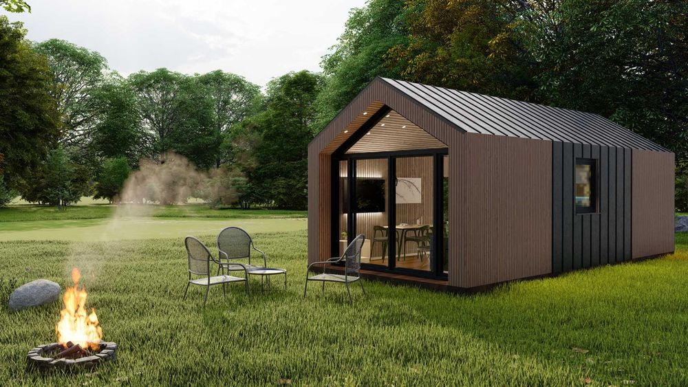 Domek mobilny nowoczesna stodoła 35m