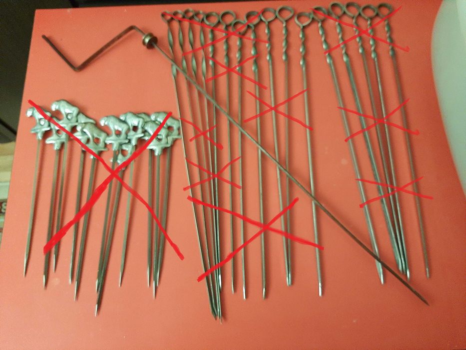 Вертел из  нержавейки(745 х 10 х 3,5мм) СССР.