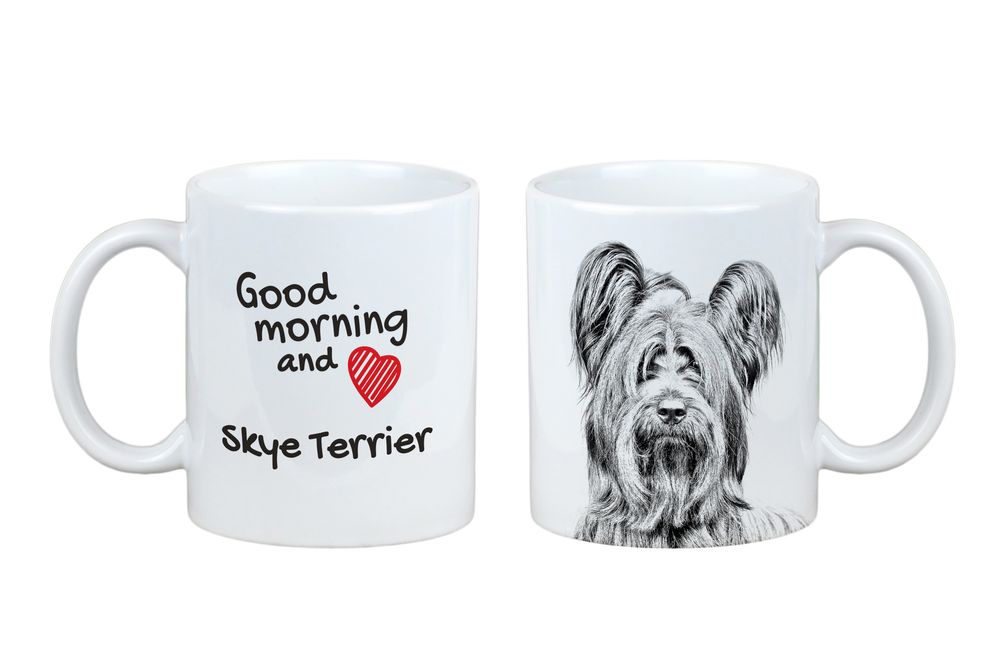 Skye Terrier kubek z psem good morning Art-Dog