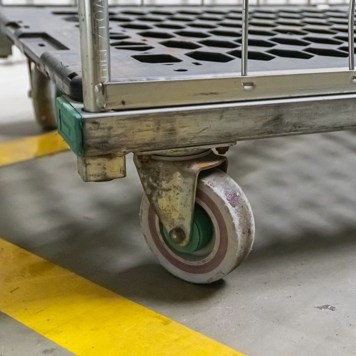 Rollkontener (rollcage, rollbox) wózek siatkowy transportowy czarny