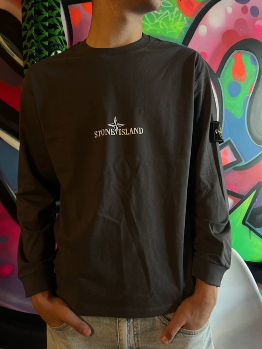 Лонгслив стон айленд / лонгслив stone island / світшот стон айленд
