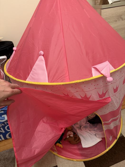 Sprzedam namiot zamek dziecięcy różowy