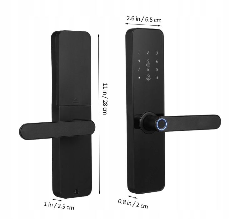 TUYA Smart Wi-Fi Door Lock Zamek do drzwi elektroniczny