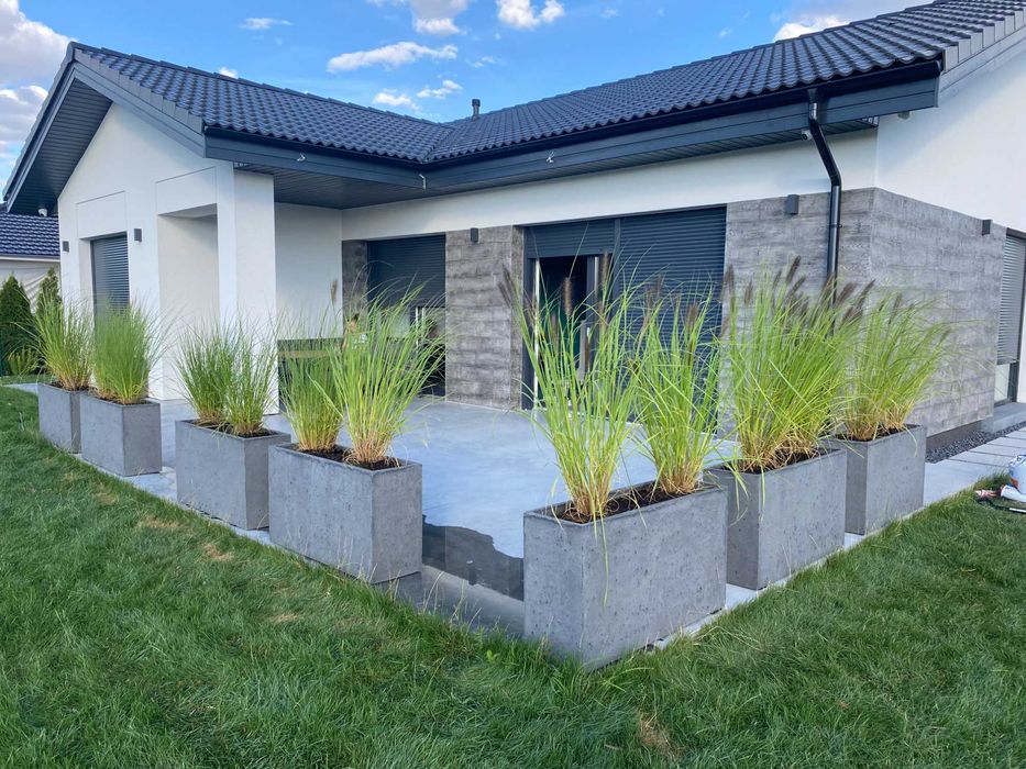 Donica betonowa 120x40x40 KRONOS PROSTKĄT, KORYTO