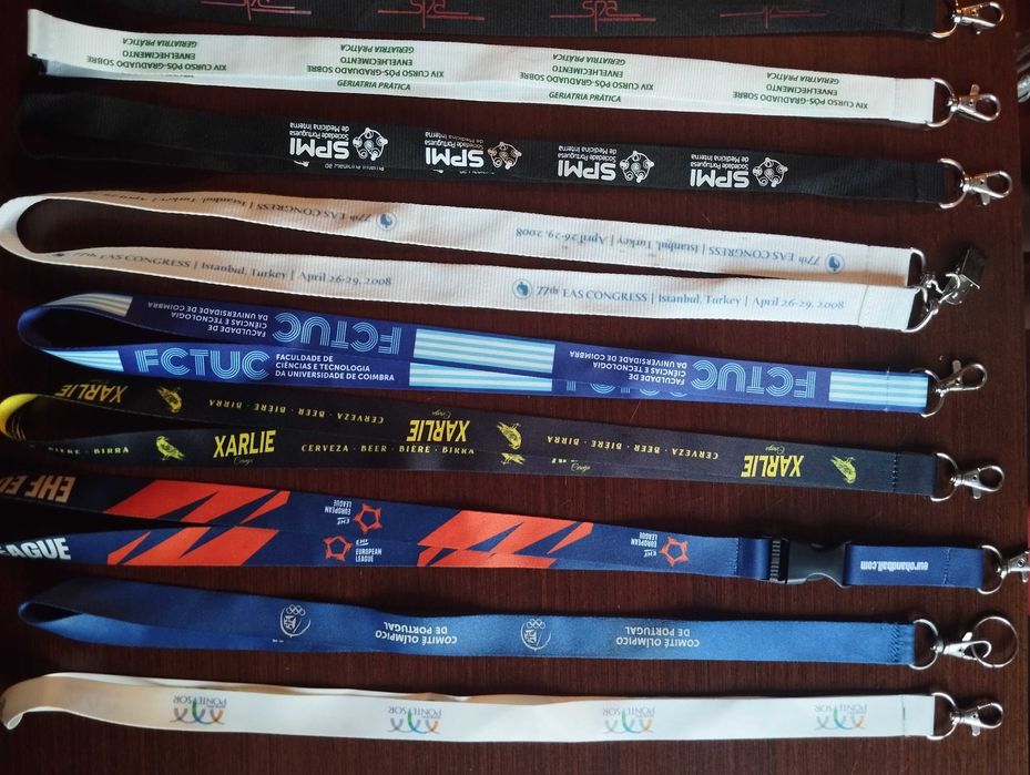 Coleção de fitas porta-chaves