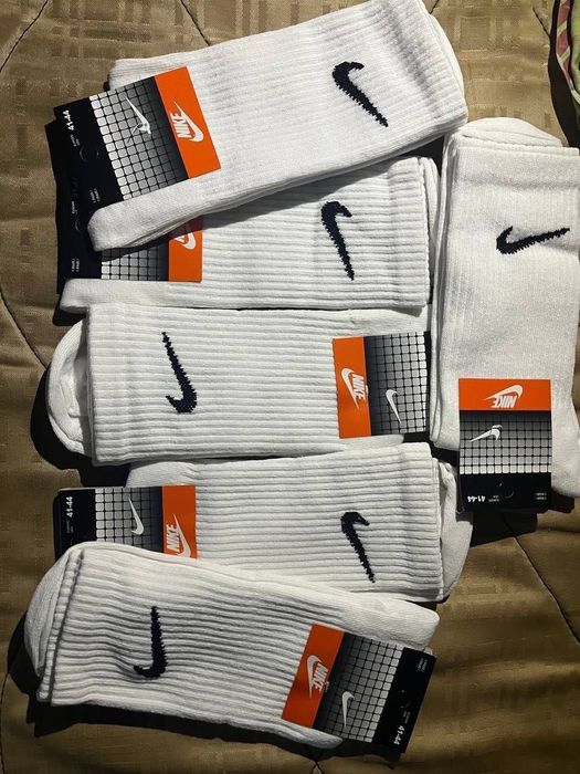 Skarpetki Nike białe/czarne/szarne cena za 10