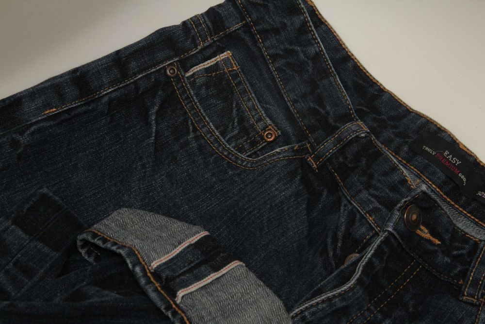 Easy 32 30 selvedge denim джинсы челночные (selvage селвидж)