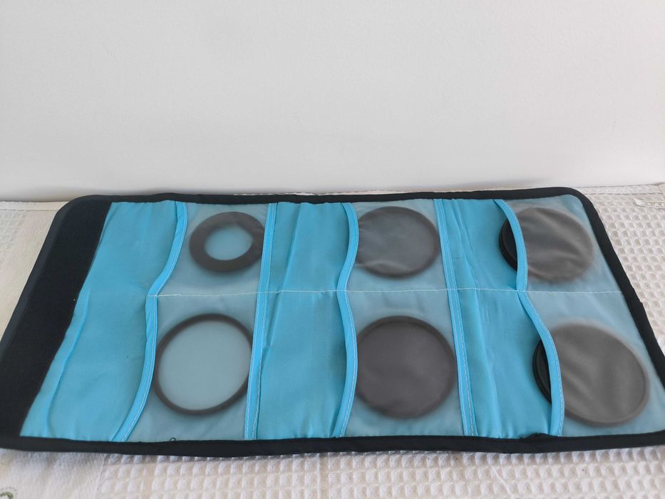 Kit de Filtros Fotográficos e Estojo de Organização (Diâmetro 72mm)