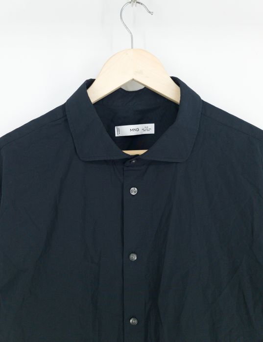 Koszula czarna slim Mango XXL