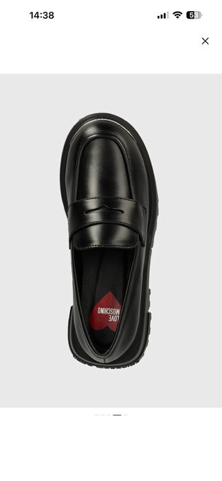 Шкіряні туфлі Love Moschino