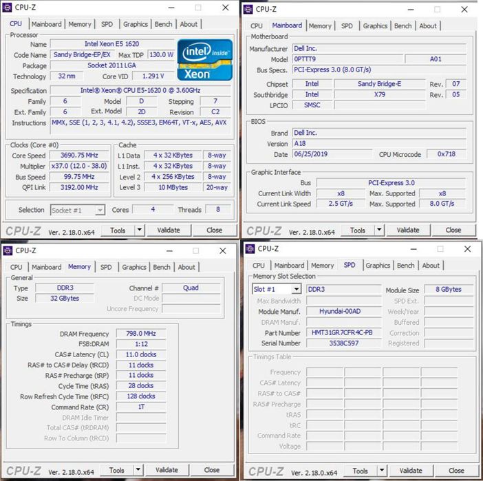 Dell Precision T3600, Intel Xeon, 32GB RAM, 224GB SSD + 1TB HDD, FV23%