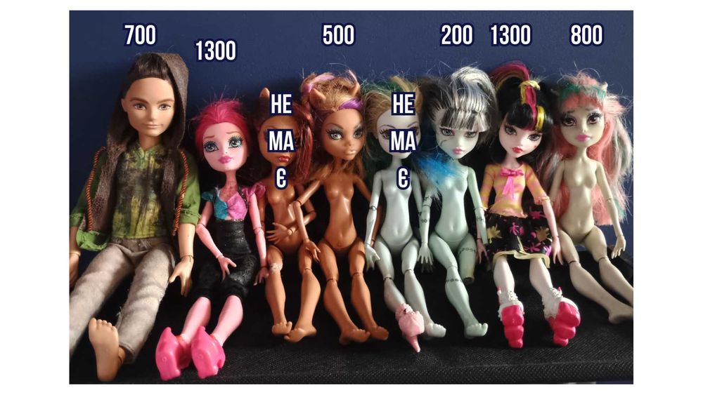 Куклы Монстер Хай Monster High нюд/в одежде