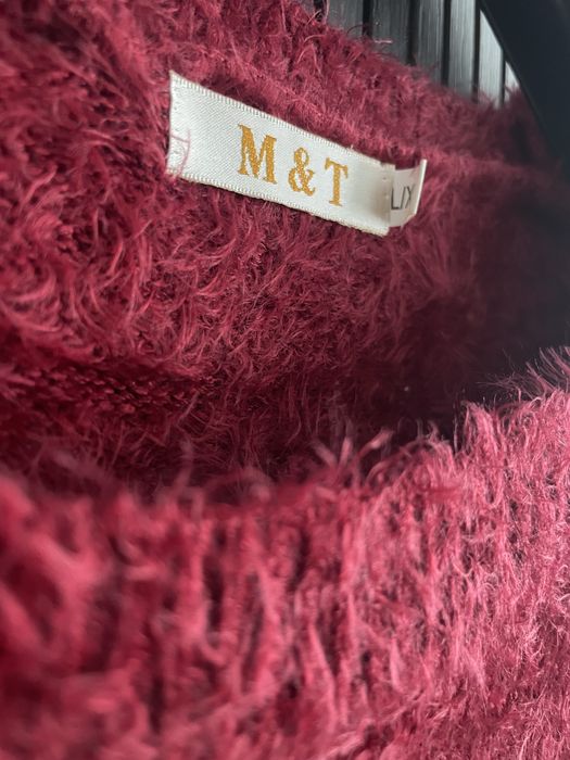 Bordowy sweter L