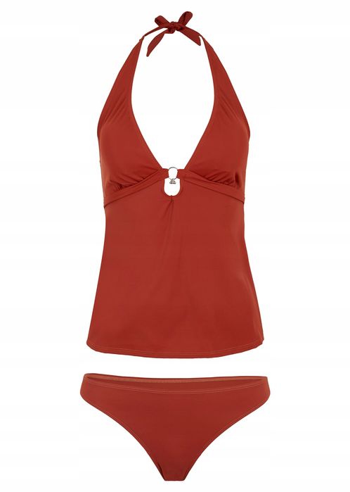 B.P.C tankini brązowe wiązane z figami ^40