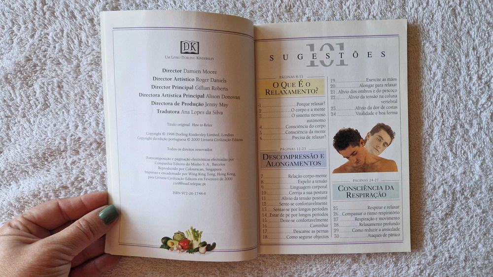 Livro "101 Sugestões como Relaxar"
