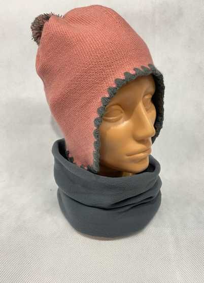 Czapka damska zimowa na polarku , Czarny roz.S/M -55cm.