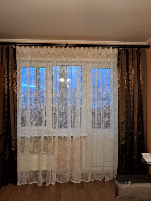 Тюль білий  ажурний