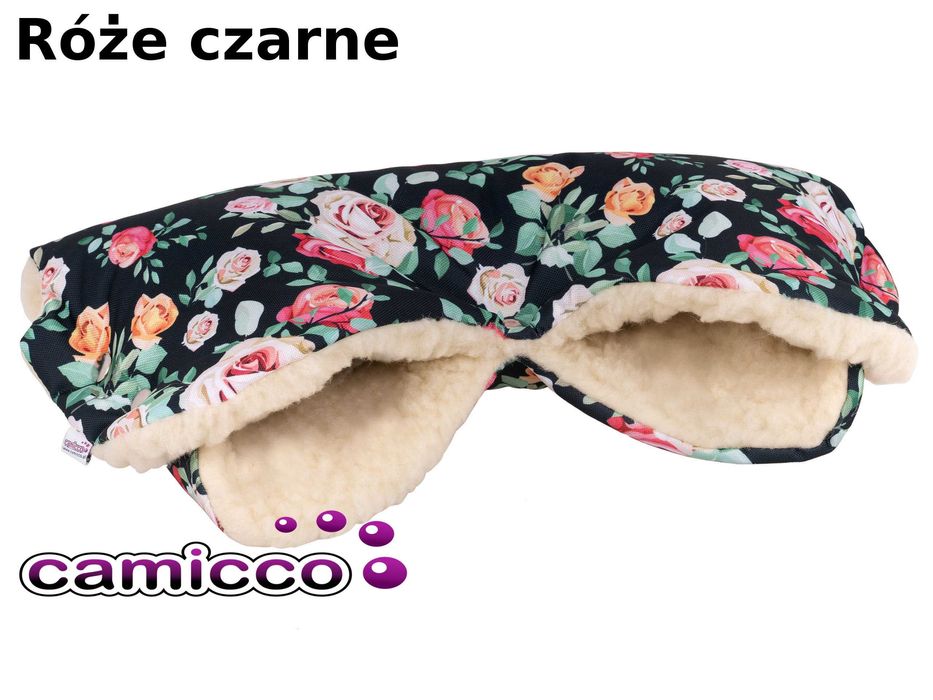 3 MUFKA WEŁNA na RĘCE DO WÓZKA wełniane rękawiczki NOWA KOLEKCJA 2024