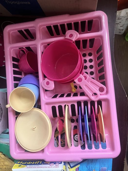 Набір іграшковий посудою з підставкою 17 предметів