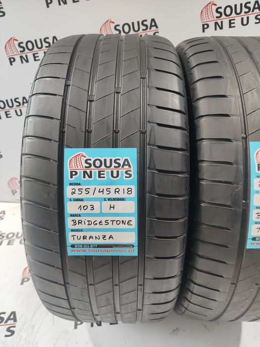 2 pneus semi novos 255-45R18 Bridgestone - Oferta da Entrega em casa