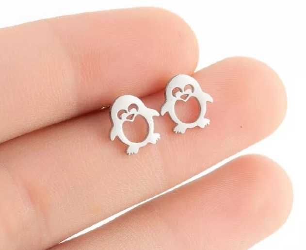 Brincos e pingentes em aço inoxidável