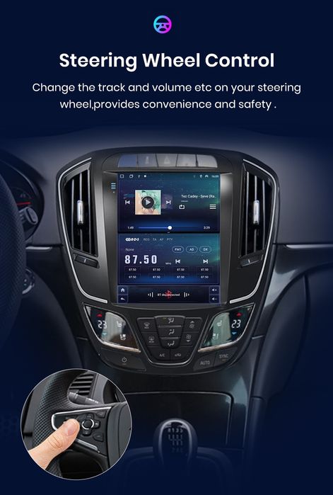 Rádio Vertical 9,7 Android Auto Opel Insignia Carplay GPS wifi BT novo