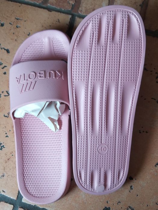 Klapki Kubota Basenowe Plain Różowe roz 40