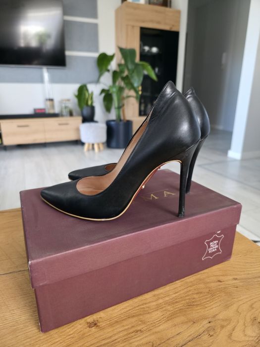 Szpilki Ryłko Estima skóra naturalna rozm. 37