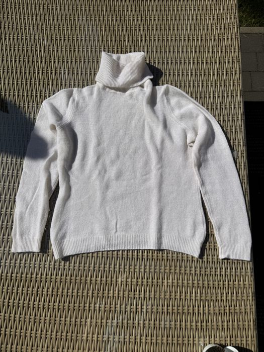 Sweter kremowy 100% kaszmir M/L