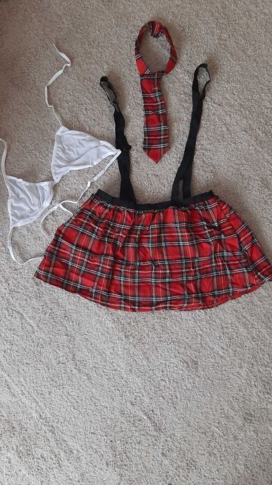 Сексуальный комплект Школьница эротическое белье р. L-XL