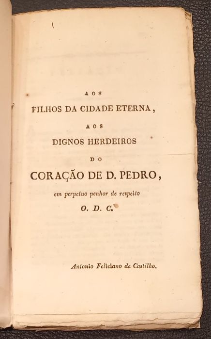 "Tributo Portuguez À Memória Do Libertador" 1.ª edição 1836
