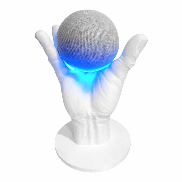 Suporte Alexa Echo Dot (5ª geração) – Base decorativa mão