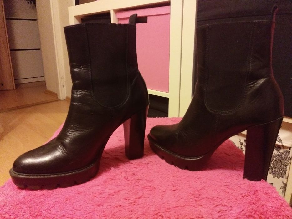 Skórzane botki rozmiar  38