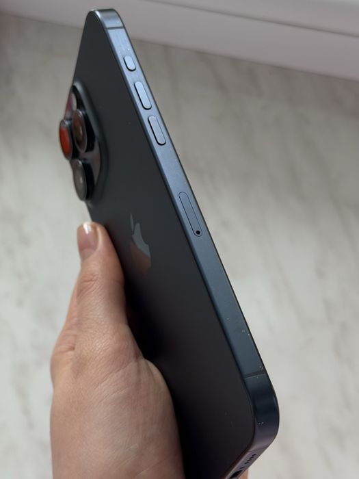Iphone 15 pro max 256 gb blue titanium sim/фізична сімкарта