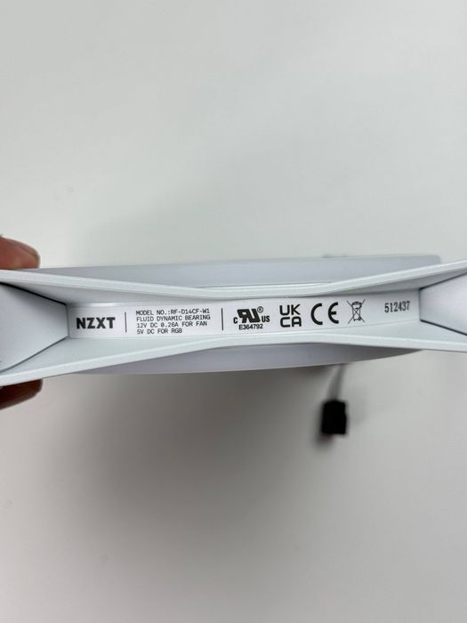 Wentylator do obudowy NZXT F140 RGB Duo White 140mm White (RF-D14SF-W1)