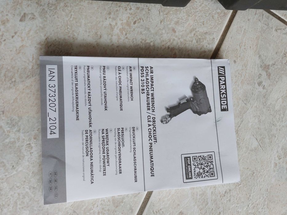 klucz udarowy na sprężone powietrze PDSS 310 B5