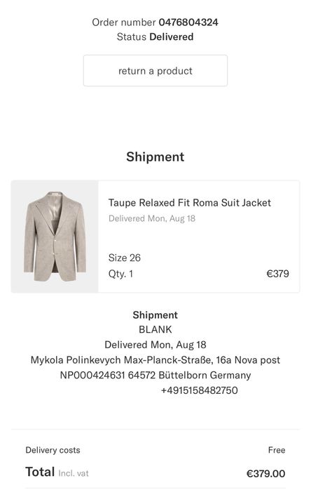 Suitsupply чоловічий піджак блейзер вовна коричневий бежевий L 52