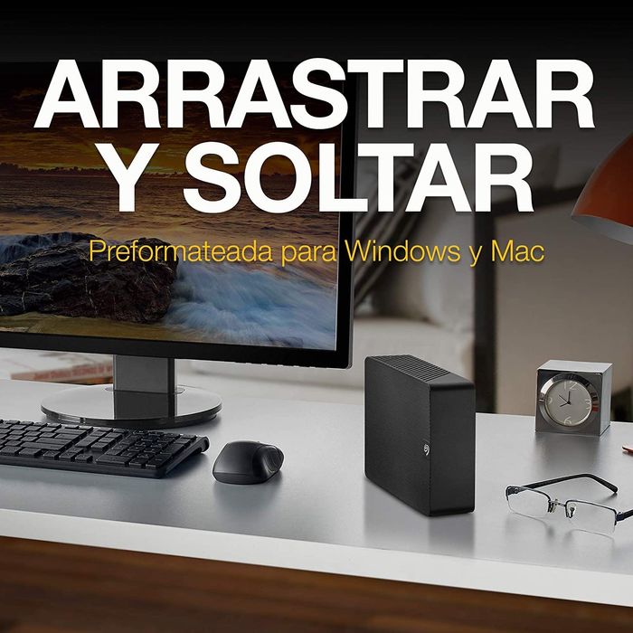 Seagate Desktop, 18 TB, unidade de disco rígido externa HDD.