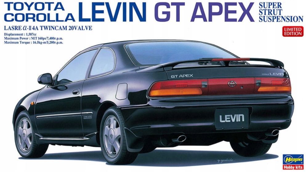 Samochód Toyota Corolla GT model do sklejania 1:24 Hasegawa 20667