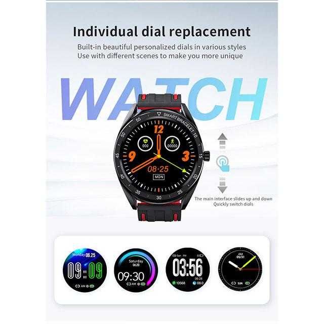 Smart Watch T60 tętno, ciśnienie, kroki, powiadomienia APP.